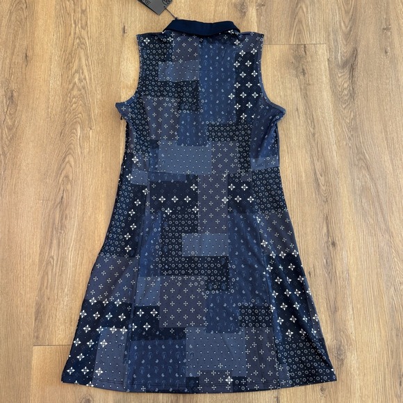G/FORE Boro Print Tech Pique Sleeveless Golf Dress Size 0 Ladies Athleisure NEW - Picture 10 of 10